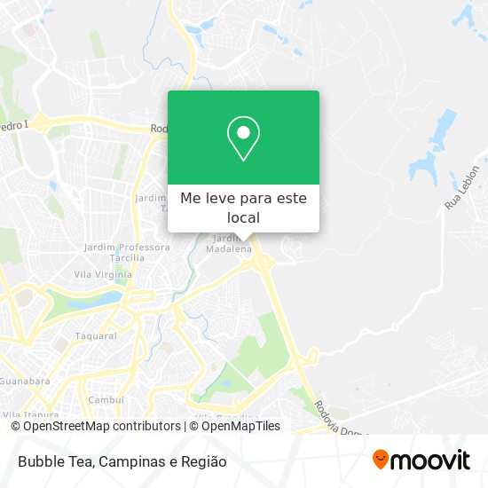 Bubble Tea mapa