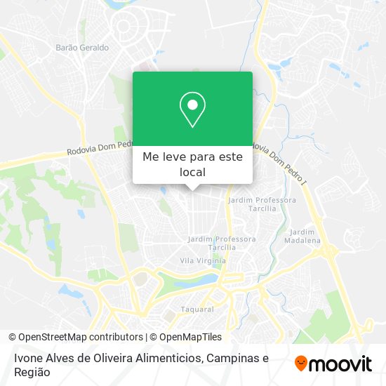 Ivone Alves de Oliveira Alimenticios mapa