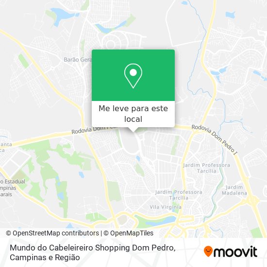 Mundo do Cabeleireiro Shopping Dom Pedro mapa