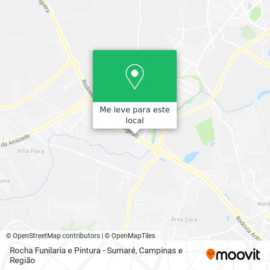 Rocha Funilaria e Pintura - Sumaré mapa