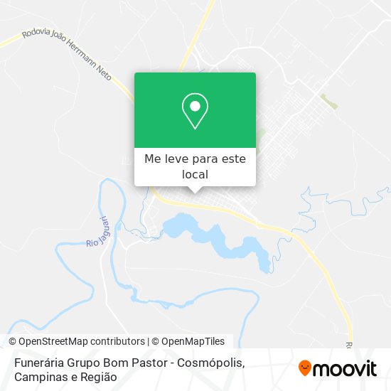 Funerária Grupo Bom Pastor - Cosmópolis mapa