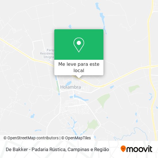 De Bakker - Padaria Rústica mapa