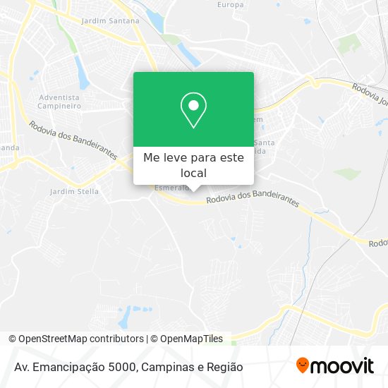 Av. Emancipação 5000 mapa