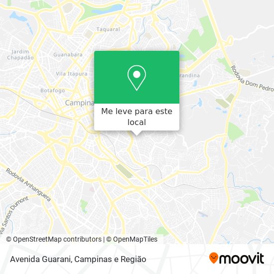 Avenida Guarani mapa