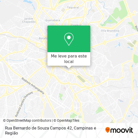 Rua Bernardo de Souza Campos 42 mapa