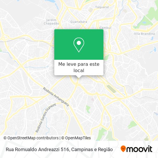 Rua Romualdo Andreazzi 516 mapa