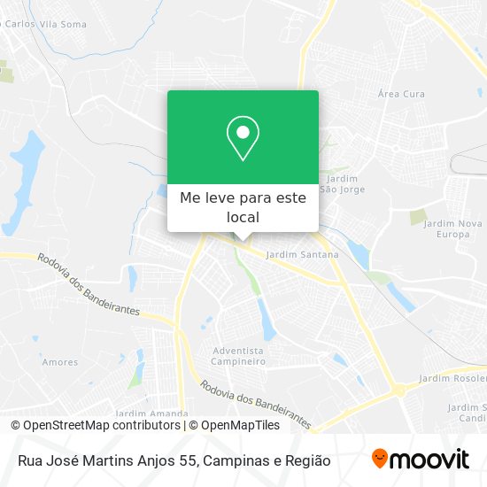 Rua José Martins Anjos 55 mapa