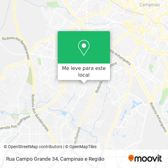 Rua Campo Grande 34 mapa