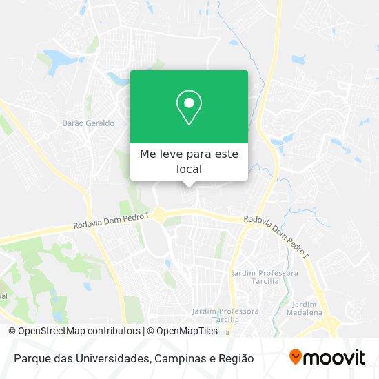 Parque das Universidades mapa