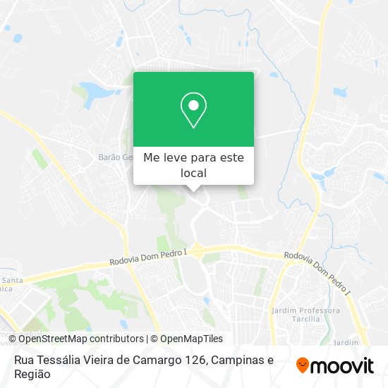 Rua Tessália Vieira de Camargo 126 mapa