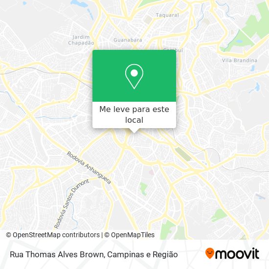Rua Thomas Alves Brown mapa