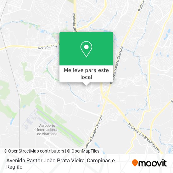 Avenida Pastor João Prata Vieira mapa