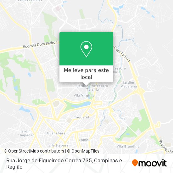 Rua Jorge de Figueiredo Corrêa 735 mapa