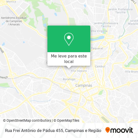Rua Frei Antônio de Pádua 455 mapa