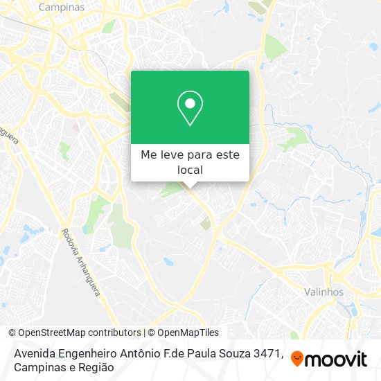 Avenida Engenheiro Antônio F.de Paula Souza 3471 mapa