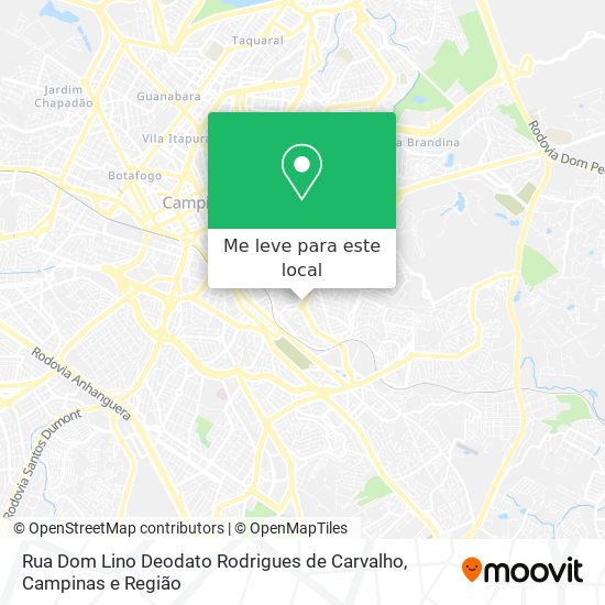 Rua Dom Lino Deodato Rodrigues de Carvalho mapa