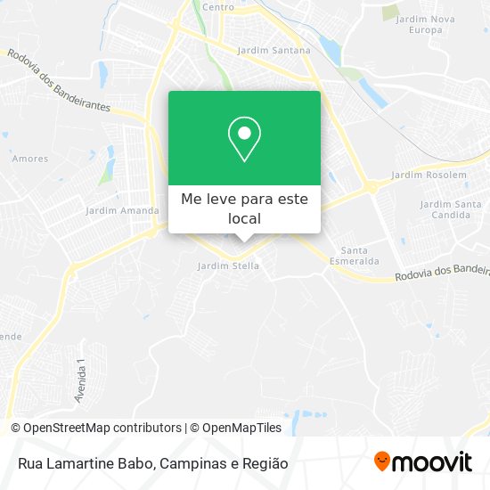 Rua Lamartine Babo mapa