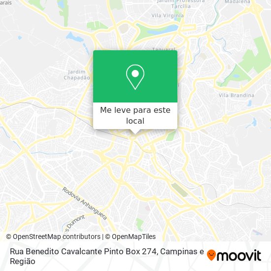 Rua Benedito Cavalcante Pinto Box 274 mapa