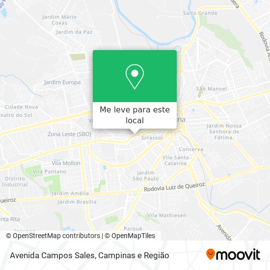 Avenida Campos Sales mapa