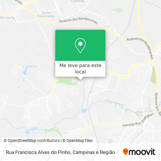 Rua Francisca Alves do Pinho mapa