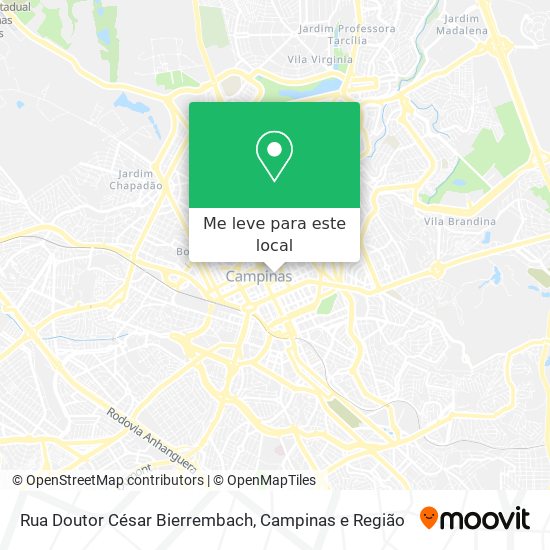 Rua Doutor César Bierrembach mapa