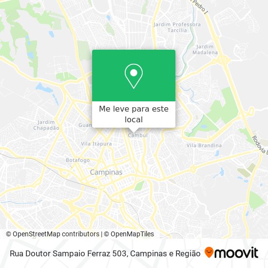 Rua Doutor Sampaio Ferraz 503 mapa