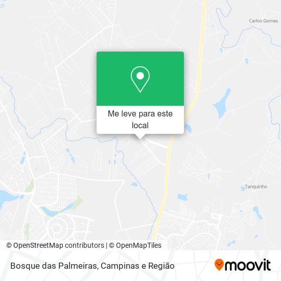 Bosque das Palmeiras mapa