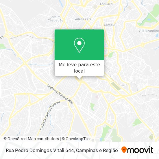 Rua Pedro Domingos Vitali 644 mapa