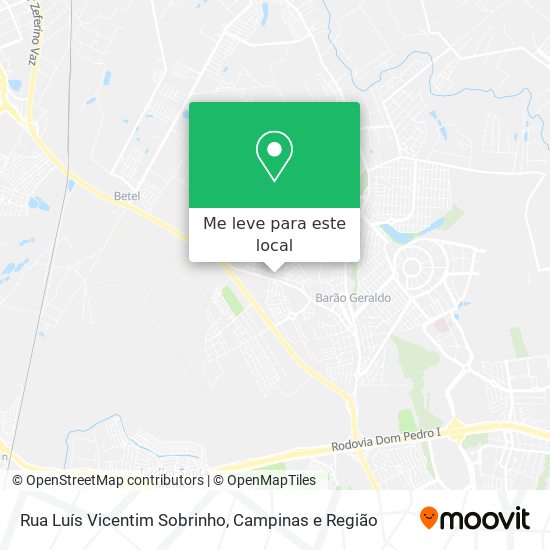 Rua Luís Vicentim Sobrinho mapa