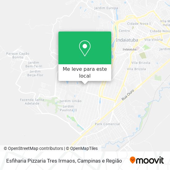 Esfiharia Pizzaria Tres Irmaos mapa