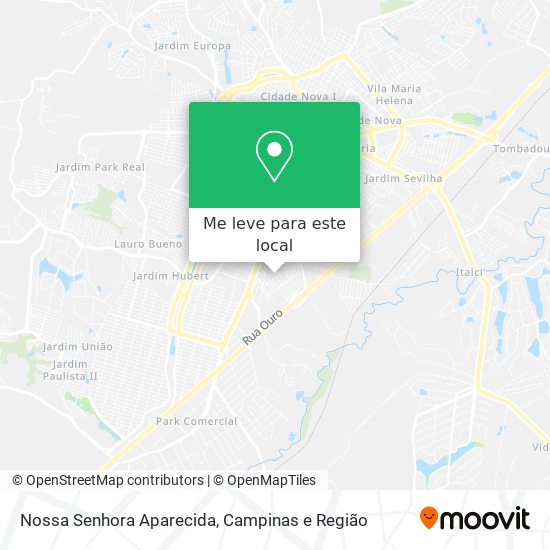 Nossa Senhora Aparecida mapa
