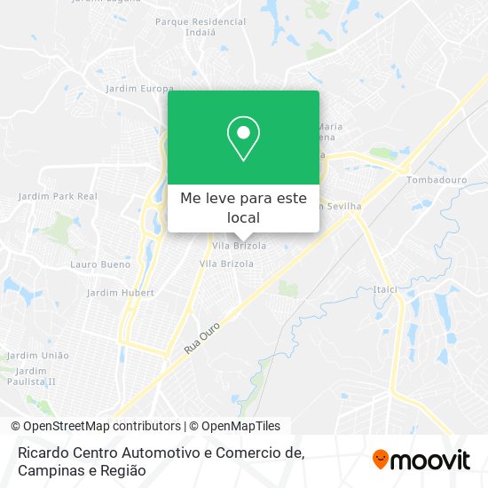 Ricardo Centro Automotivo e Comercio de mapa