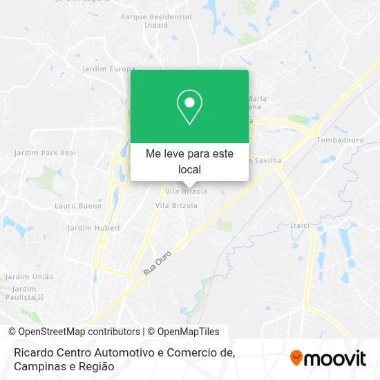 Ricardo Centro Automotivo e Comercio de mapa