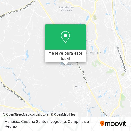 Vanessa Cristina Santos Nogueira mapa