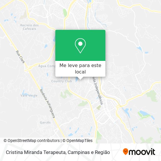 Cristina Miranda Terapeuta mapa