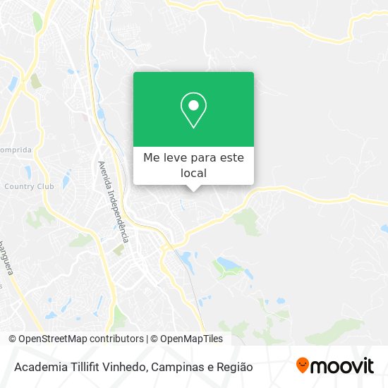 Academia Tillifit Vinhedo mapa