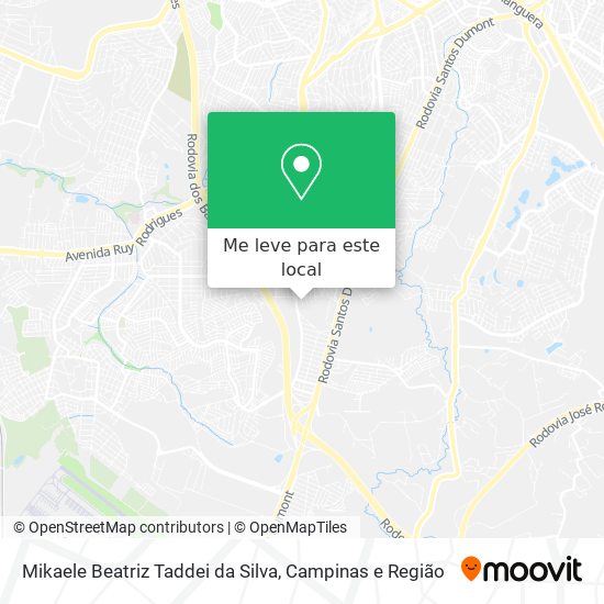 Mikaele Beatriz Taddei da Silva mapa