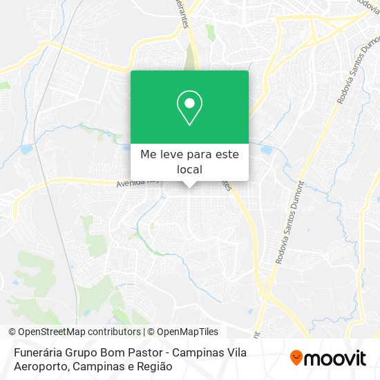 Funerária Grupo Bom Pastor - Campinas Vila Aeroporto mapa