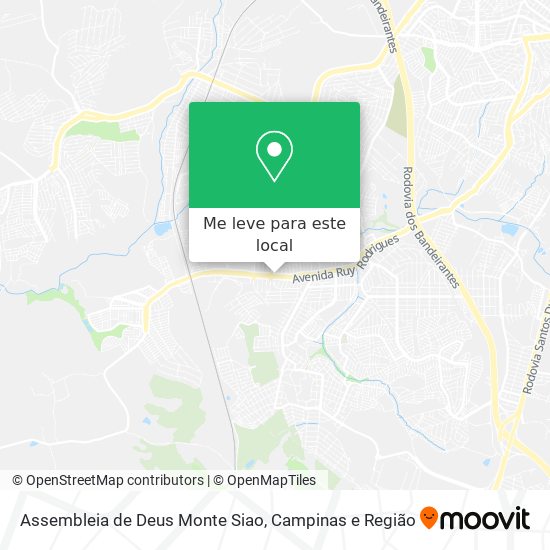 Assembleia de Deus Monte Siao mapa