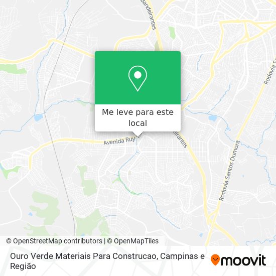 Ouro Verde Materiais Para Construcao mapa