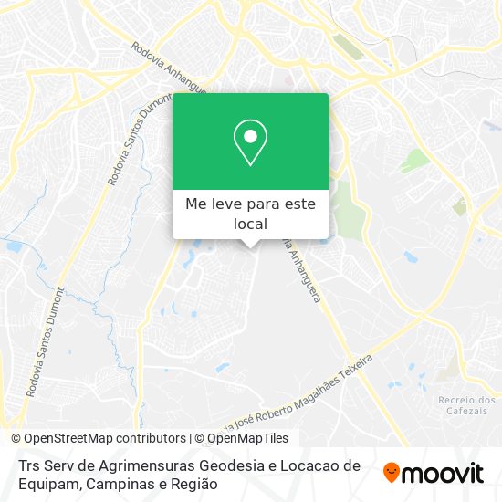 Trs Serv de Agrimensuras Geodesia e Locacao de Equipam mapa