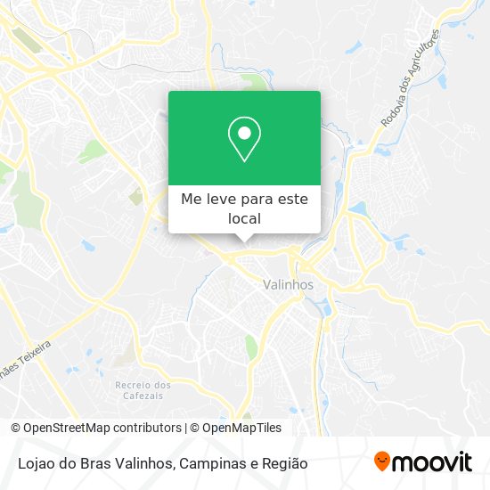Lojao do Bras Valinhos mapa
