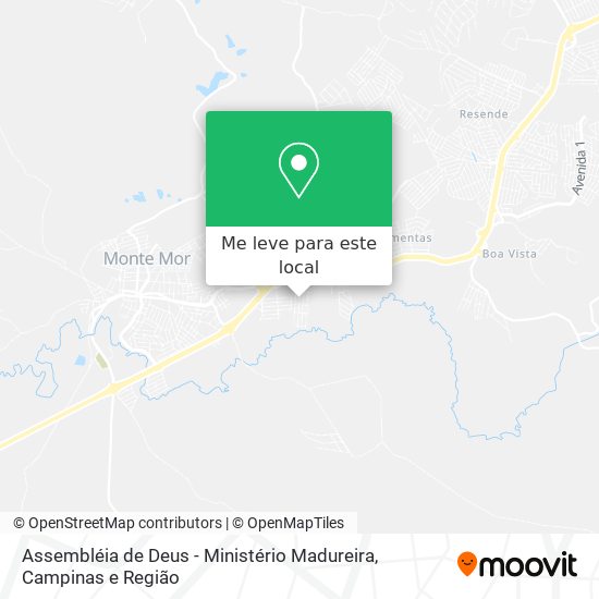 Assembléia de Deus - Ministério Madureira mapa