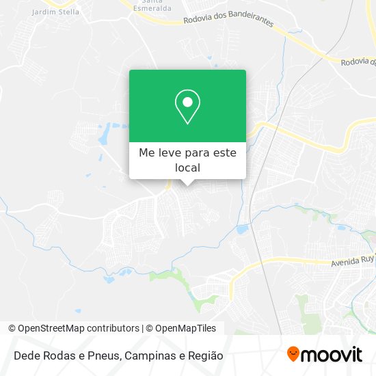 Dede Rodas e Pneus mapa