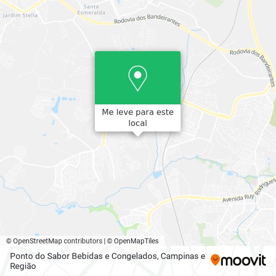 Ponto do Sabor Bebidas e Congelados mapa