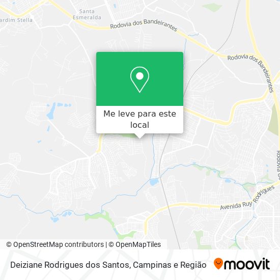 Deiziane Rodrigues dos Santos mapa