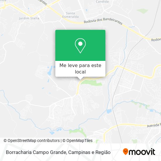 Borracharia Campo Grande mapa
