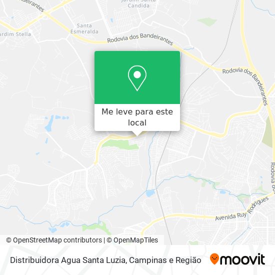 Distribuidora Agua Santa Luzia mapa