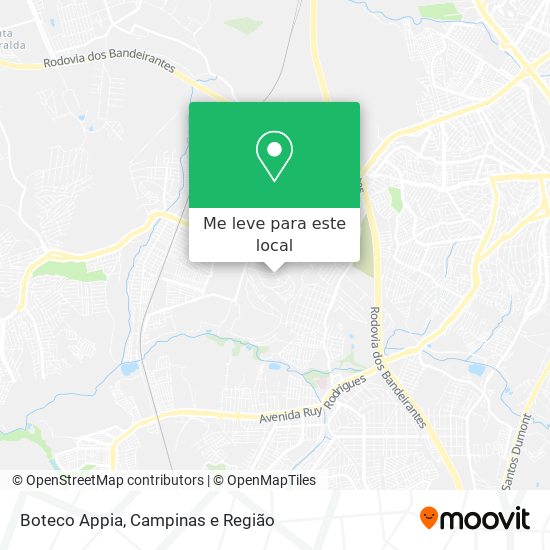 Boteco Appia mapa