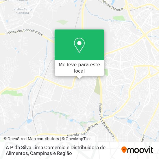 A P da Silva Lima Comercio e Distribuidora de Alimentos mapa